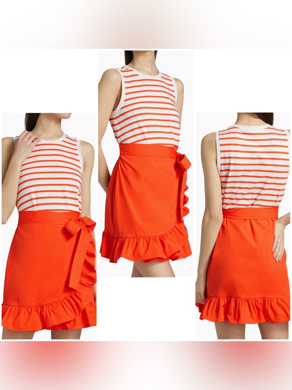 Mahlia Striped Tie-Waist Minidress